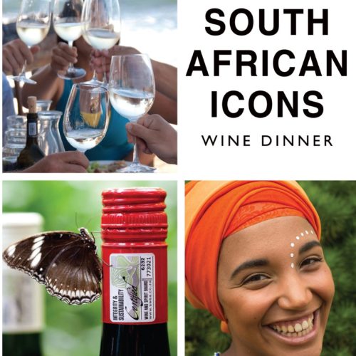 South African Icons Wine Dinner 12 April 2018 South African Icons Wine Dinner 12 April 2018